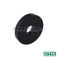Gummiskive, Sort, Ø6 x 20 mm
