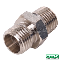 Lige connector for bremseslange