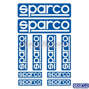 Stickers, 10 stk, Sparco