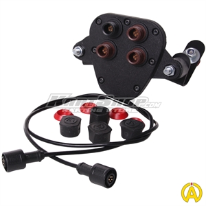 Box4Move-tilslutning af 3 bevægelsessensorer + intern GF-sensor