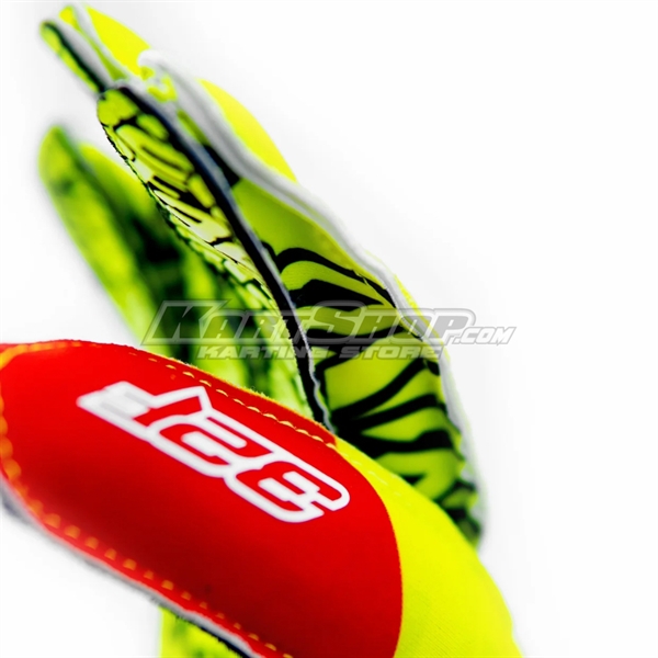 Kørehandsker, EPIC RACE, Sort / Fluo Gul, Str XL
