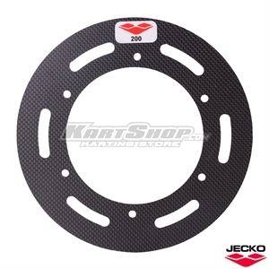 Tandhjulsbeskytter, Enkel, Ø200 mm, Carbon