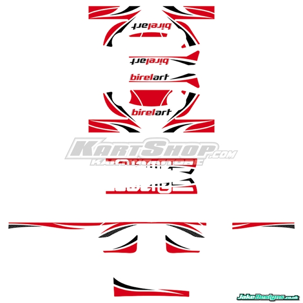 Stickers til X30 Topstykke, Birel Art