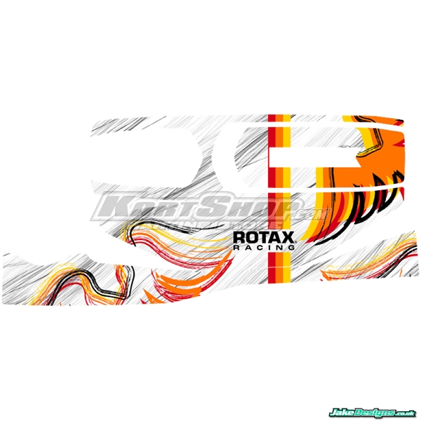 Stickers til Batteriholder inkl. Rotax Logo, Kart Republic