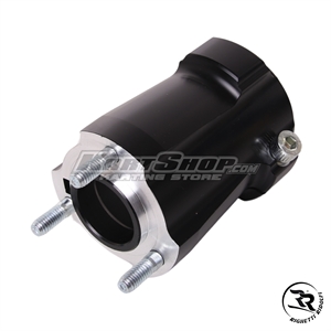 Baghjulsnav, Ø50 x 95 mm, Sort, Aluminium