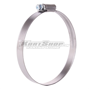 Spændebånd til Endestykke, Rustfri stål, Ø80 - Ø100 mm