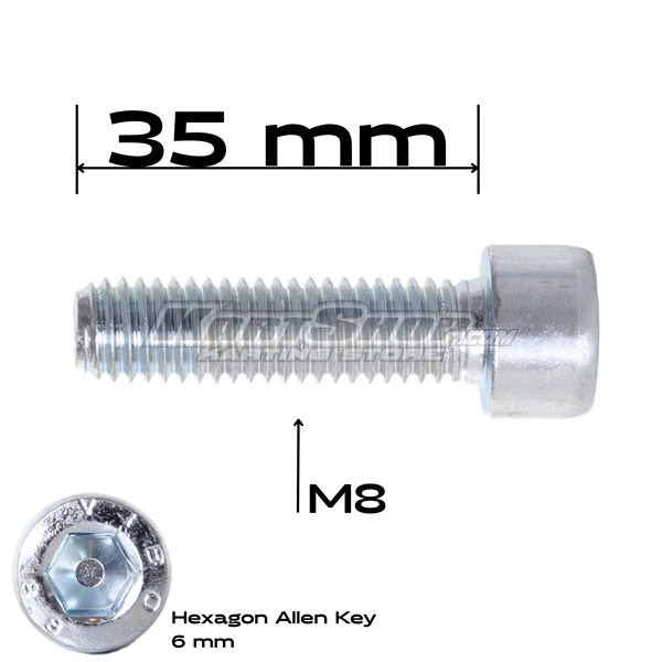 Cylinderbolt, M8 x 35 mm