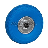 Hjul for Pitvogn, 260 x 85 mm med ruller, Blå